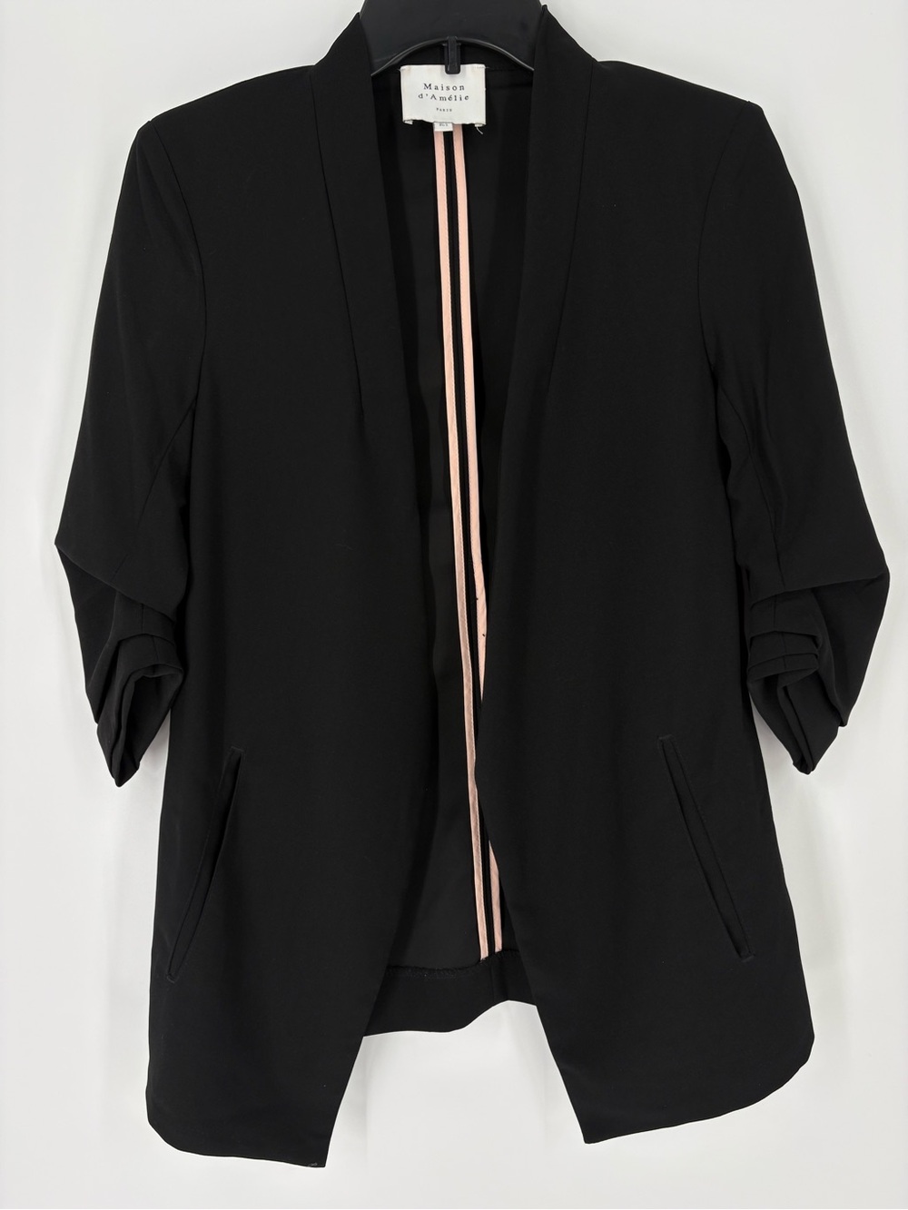Maison d’ Amelie Tailored Blazer Jacket Euro Summer Polished Minimalist  Women S